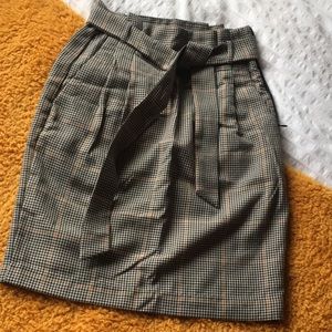 Houndstooth Tie Skirt